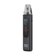 OXVA Xlim Pro 4 in Black Carbon, angled view showing the side airflow slider