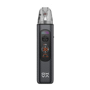 OXVA Xlim Pro 4 pod vape kit in Black Carbon, front view showing the colour screen