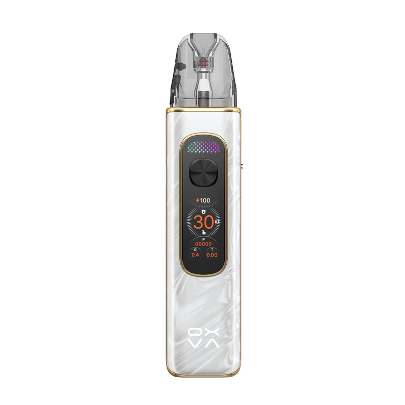 OXVA Xlim Pro 4 pod vape kit in Flowing Moonlight, front view showing the colour screen