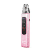 OXVA Xlim Pro 4 in Flowing Rose Pink, angled view showing the side airflow slider