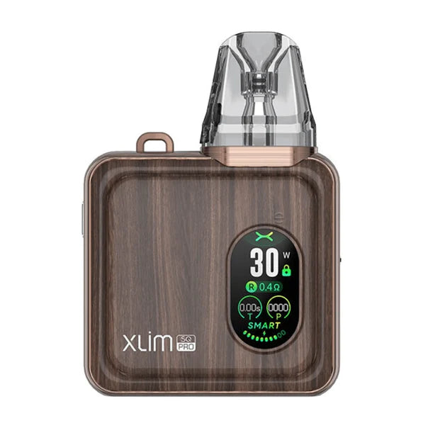 oxva xlim sq pro vape kit bronze wood