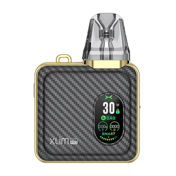 oxva xlim sq pro vape kit gold carbon