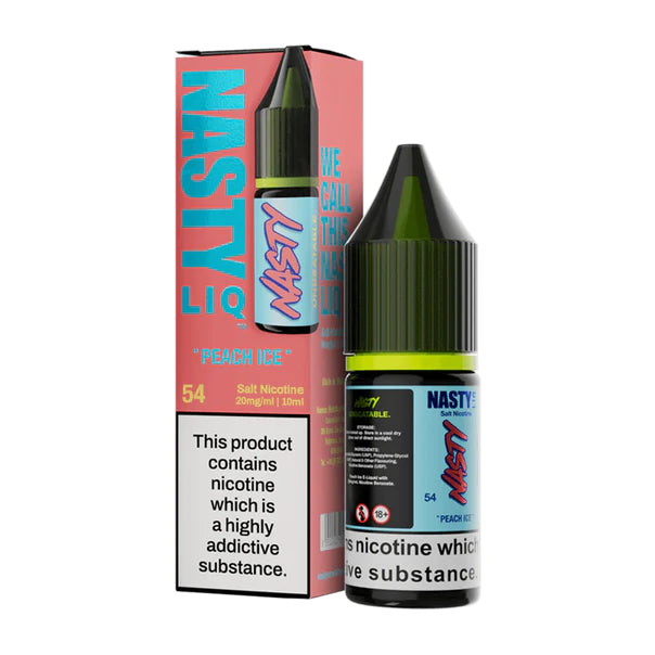 Peach Ice Flavour Nastyliq Vape Liquid