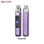 OXVA Xlim Pro 3 vape device in purple silk color on a white background