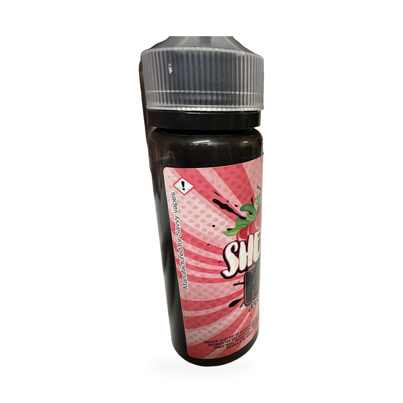 Sherbet Blast Raspberry Sherbet 100ml shortfill bottle side label