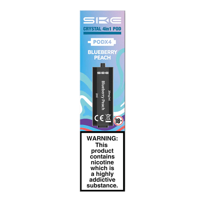 SKE Crystal 4in1 Blueberry Peach Prefilled Pods