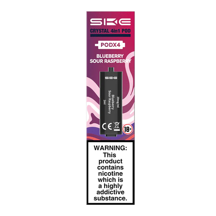 SKE Crystal 4in1 Blueberry Sour Raspberry Prefilled Pods