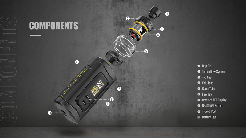 Smok Morph 3 Vape Kit Component Diagram