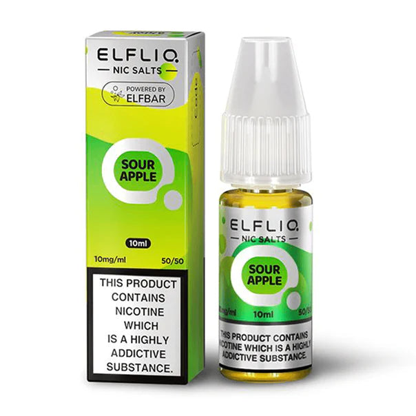 Elfliq Sour Apple Nic Salt Vape Liquid