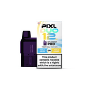 Pixl Duo Tropical edition pod blue and yellow on white background