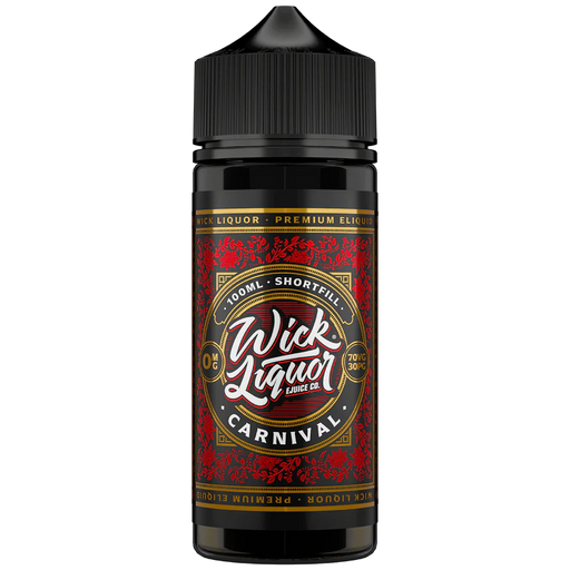 carnival vape juice by wick liquor 100ml