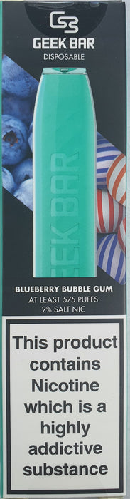Geek Bar Blueberry Bubble Gum
