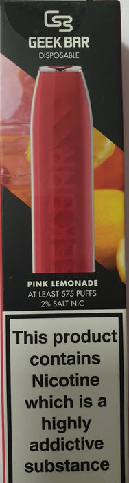 Geek Bar Pink Lemonade 20mg Disposable Vape