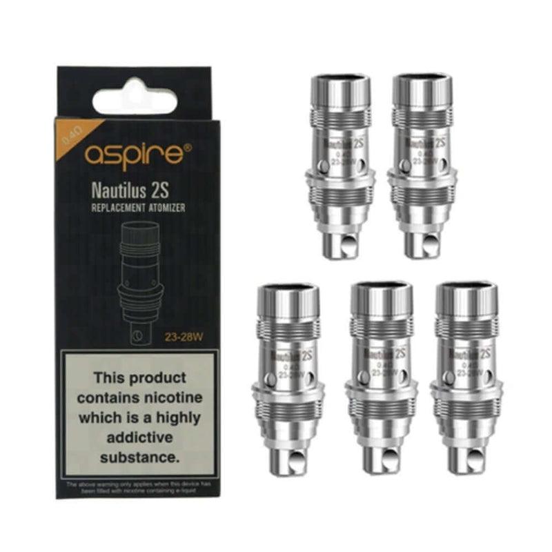 Aspire Nautilus BVC 2S 0.4ohm 23w-28w Coils Pack of 5
