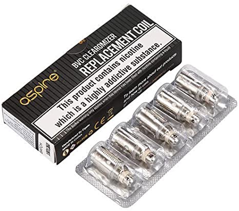 Aspire BVC Coils in a pack of 5 for the K1 and K-Lite Kits 1.8ohm