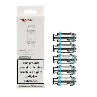 Aspire Nautilus XS Mesh 0.7ohm Coils Pack of 5 White Box Blue Band