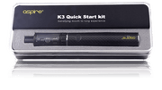 Aspire K3 Quick Start Kit in Black inside the box