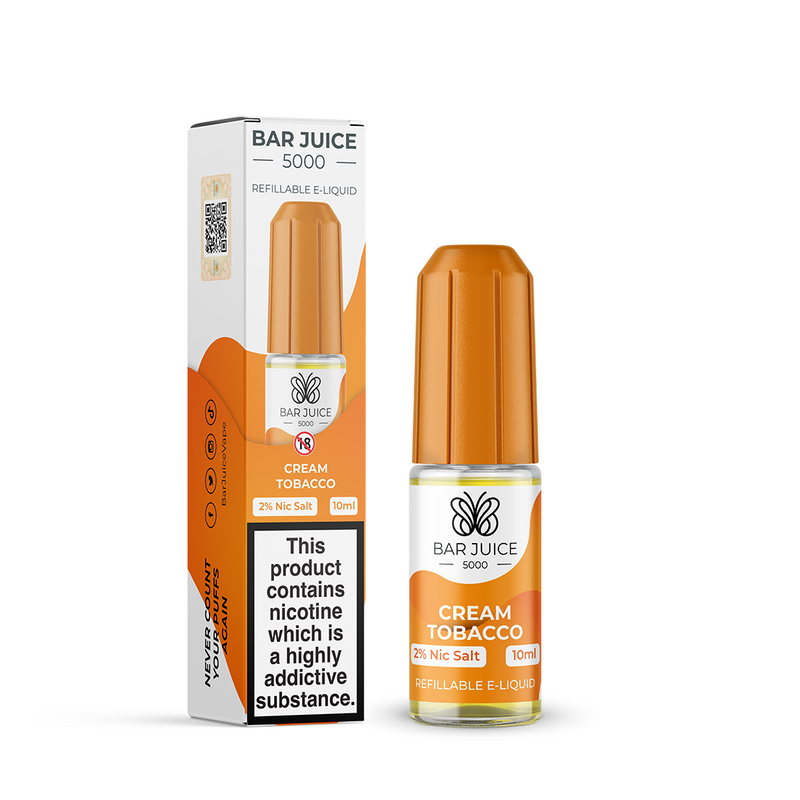Bar Juice Cream Tobacco Vape Liquid