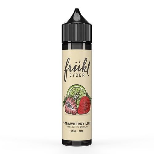 Frukt Cyder Strawberry Lime 50ml Short Fill Eliquid Vape Juice