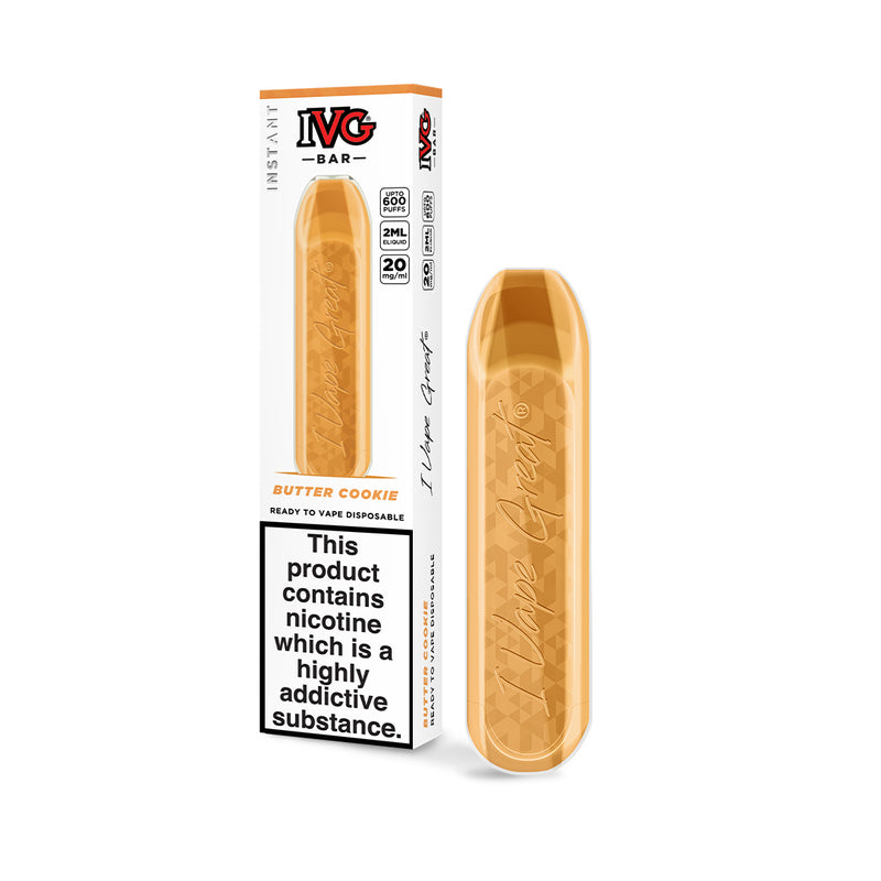 IVG Disposable Bars 5 for £20! (20mg - Up to 600 Puffs)