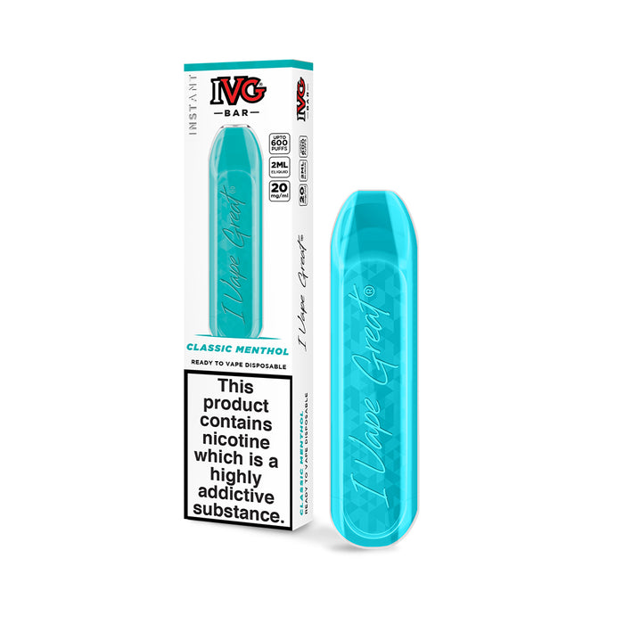 IVG Disposable Bars 5 for £20! (20mg - Up to 600 Puffs)