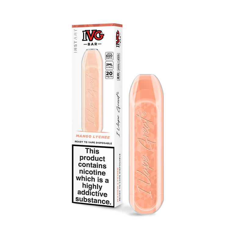 IVG Disposable Bars 5 for £20! (20mg - Up to 600 Puffs)