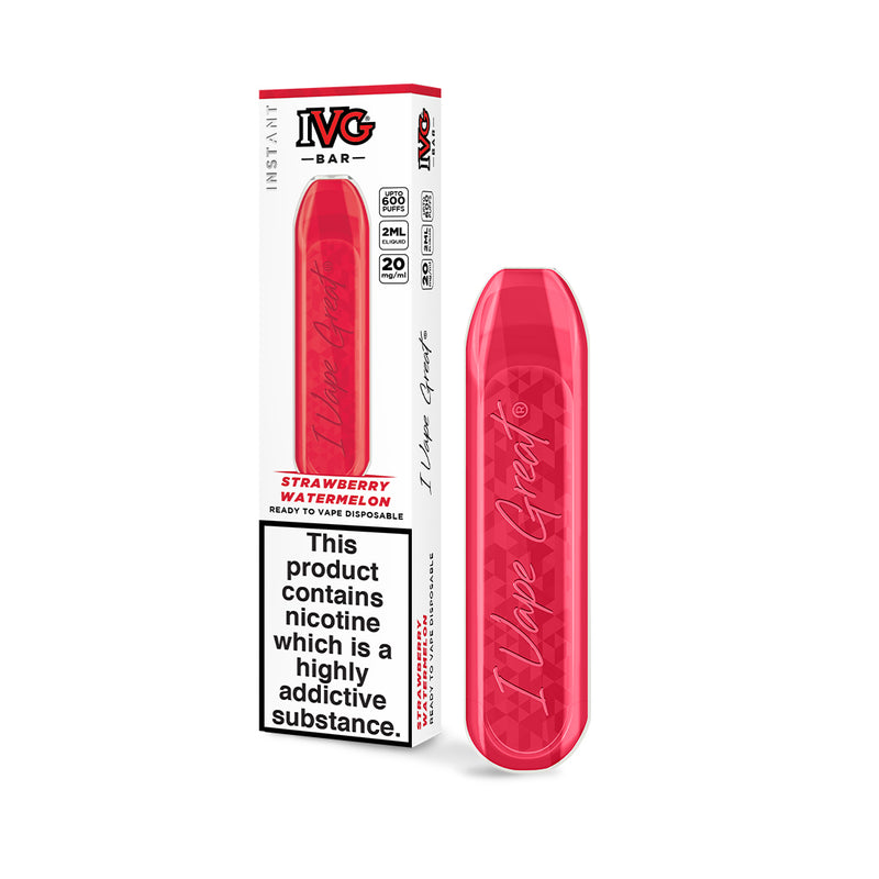 IVG Disposable Bars 5 for £20! (20mg - Up to 600 Puffs)