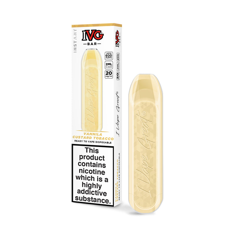 IVG Disposable Bars 5 for £20! (20mg - Up to 600 Puffs)