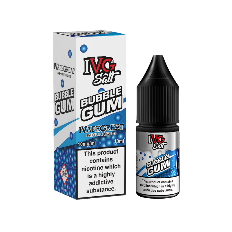 IVG Salt Bubblegum Nic Salt 50/50 10ml eliquid vape juice