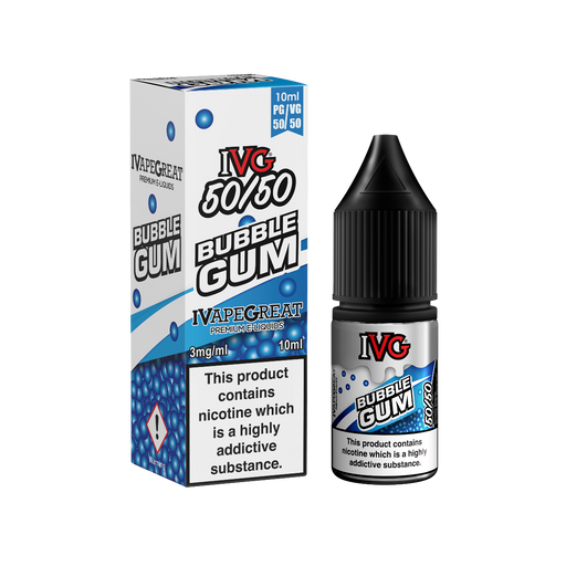 IVG Bubblegum 50/50 10ml eliquid vape juice