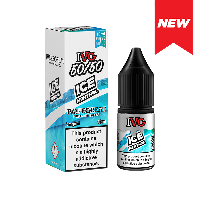 IVG Ice Menthol 50/50 10ml eliquid vape juice