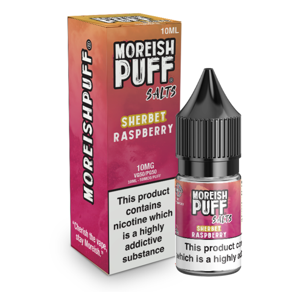 Moreish Puff Raspberry Sherbet Nic Salt 10ml