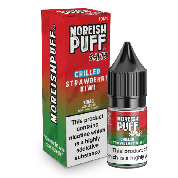 Moreish Puff Strawberry and Kiwi Chilled Nic Salt 10ml