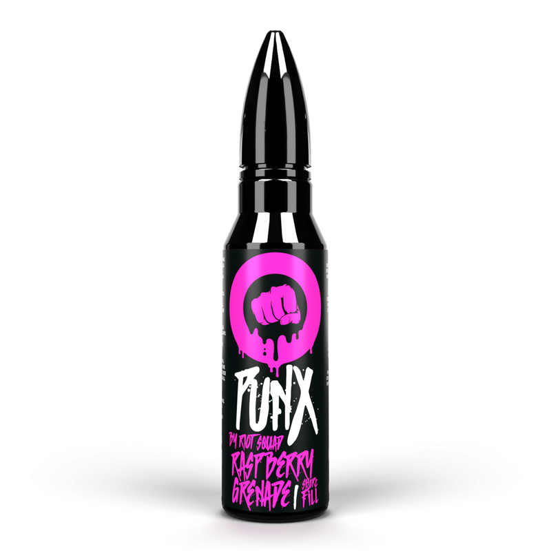 Punx by Riot Squad Raspberry Grenade vape liquid 50ml Short fill