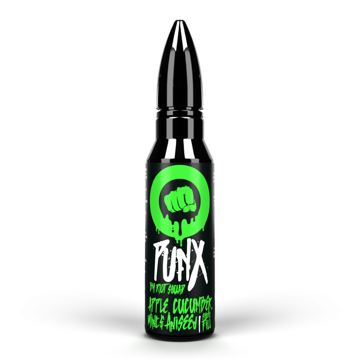 Punx Riot Squad Apple Cucumber Mint and Aniseed 50ml Short Fill Vape Juice