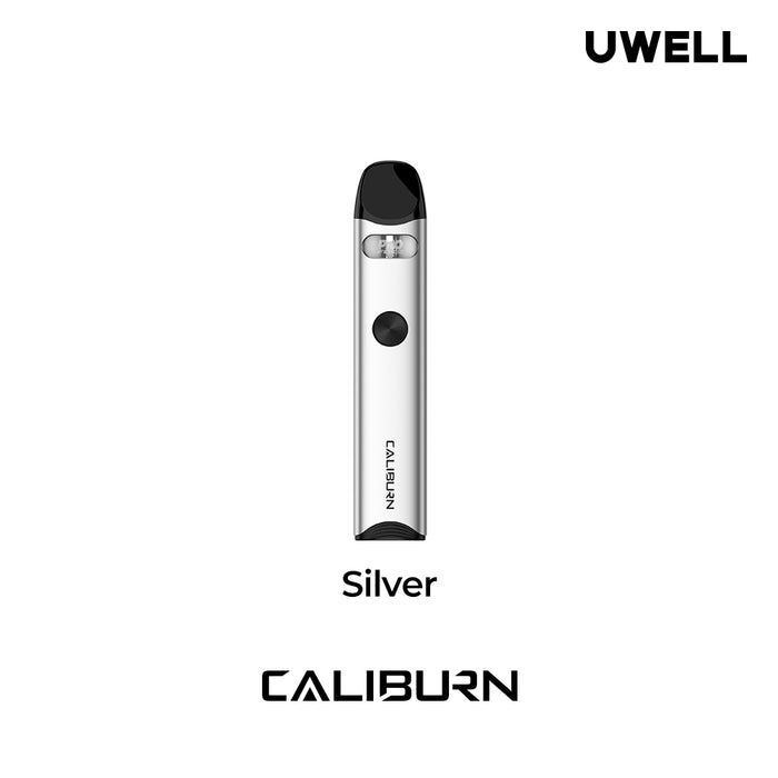 uwell caliburn vape kit silver