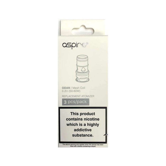 Aspire Odan Coils 0.2ohm 50-60w Pack of 3 in a white box with blue band