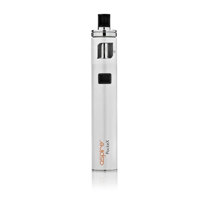 White Aspire Pockex from Vape Shop Birmingham offering Same Day Delivery