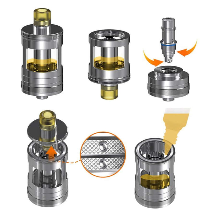 Aspire Nautilus GT Vape Tank Filling and coil removal instructions
