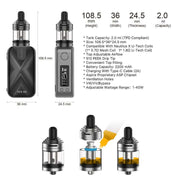 Aspire Rover 2 Vape kit Specifications