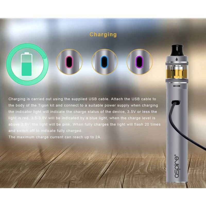 Aspire Tigon Charging Indicator