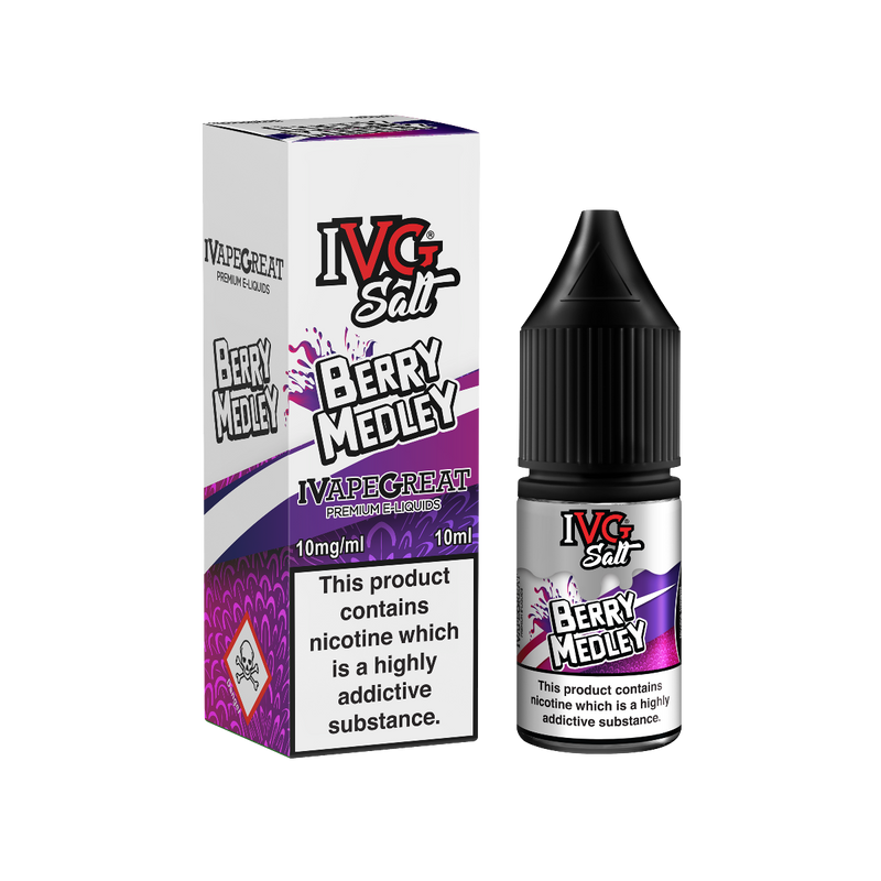 IVG Salt Berry Medley Nic Salt 50/50 10ml eliquid vape juice