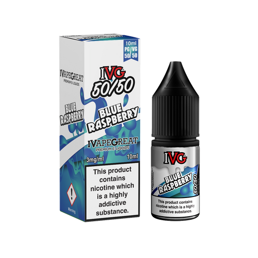 IVG Blue Raspberry 50/50 10ml eliquid vape juice