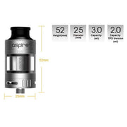 Aspire Cleito 120 Pro Tank Dimensions
