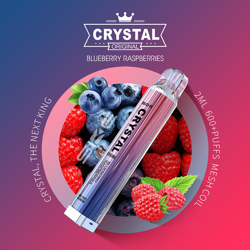 Crystal Bar Blueberry Rasperries vape Kit