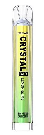crystal bar 600 puff lemon and lime
