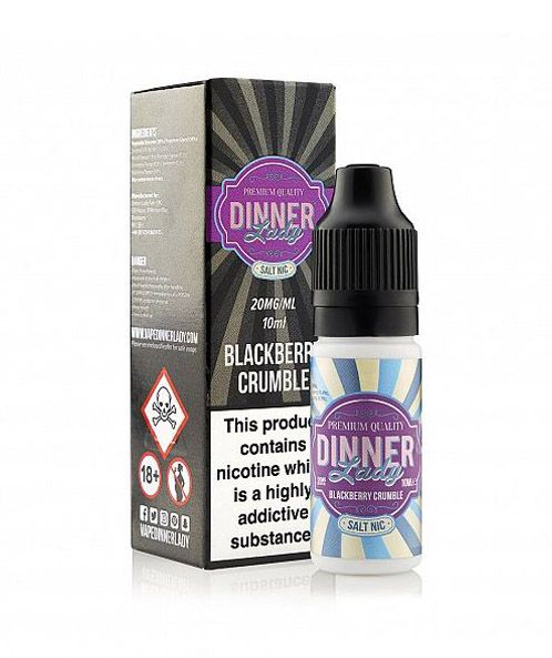 Dinner Lady Blackberry Crumble Nic Salt 20mg in a 10ml Bottle