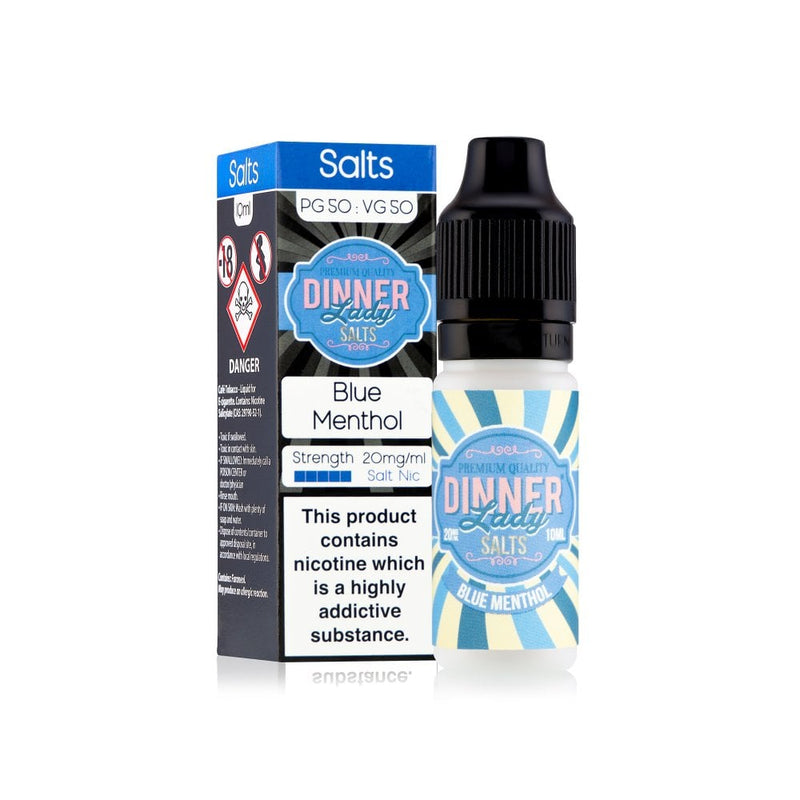 Dinner Lady Blue Menthol Nicotine Salt 20mg 10ml Bottle