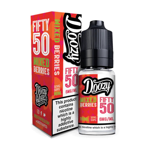 doozy fifty 50 mixed berries vape juice