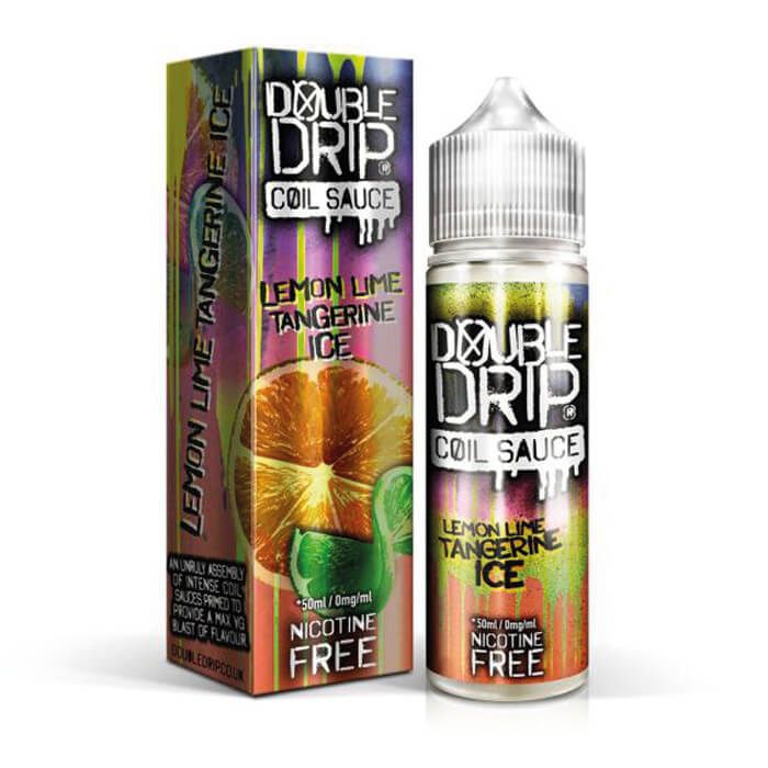 Double Drip Lemon Lime Tangerine Ice 50ml Bottle Vape Liquid Short Fill Juice